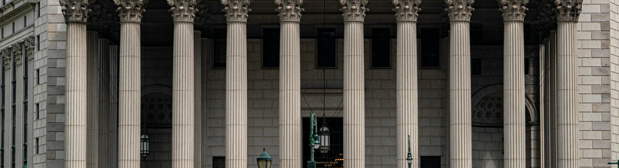Columns on a court house