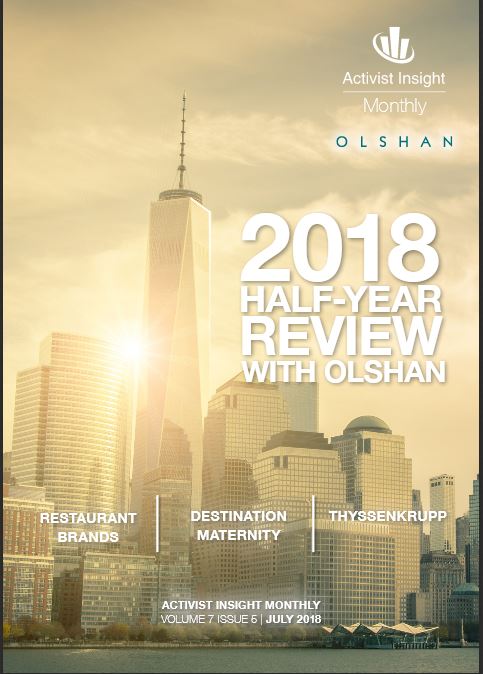 2018 Half Year Review With Olshan