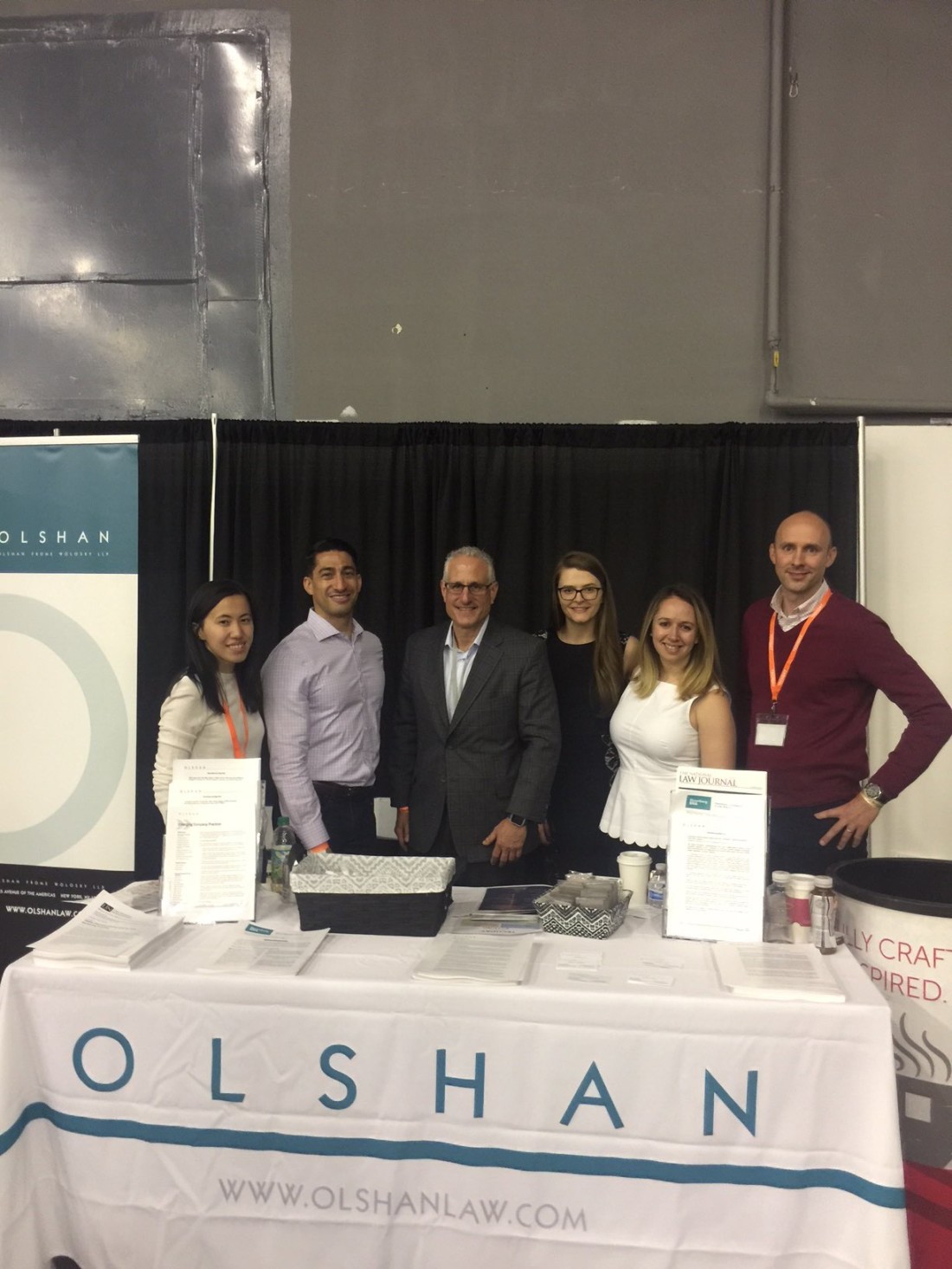 Olshan Team At Stand
