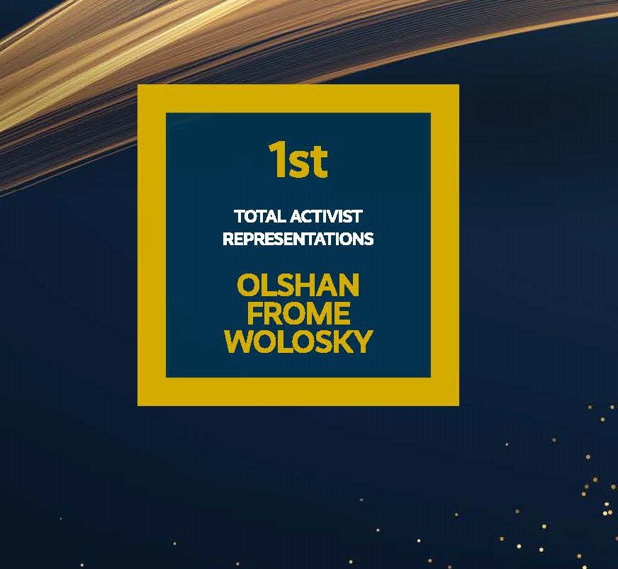 Total Activist Representations Olshan Frome Wolosky 2