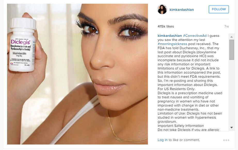 social media influencer advertising kim kardashian