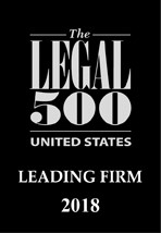 Legal 500 Leading Firm 2018