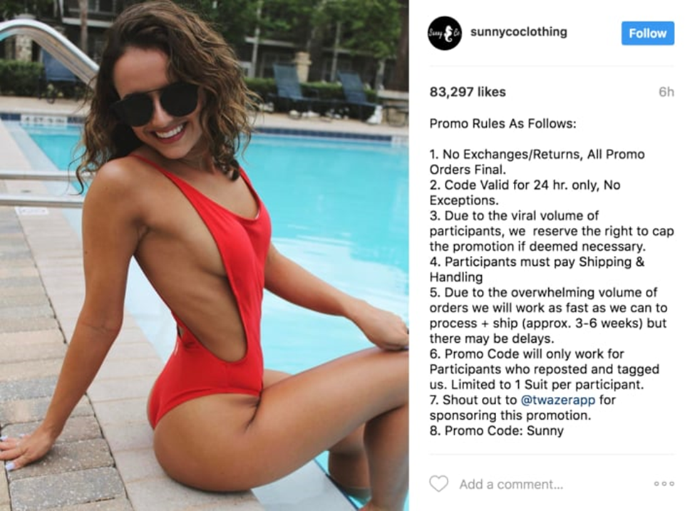 swimsuit companies post goes viral